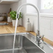 Torneira Cozinha Flexível MESA Branco Trizeta C97