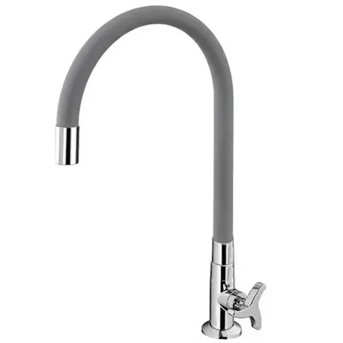Torneira Cozinha Flexível MESA Cinza Trizeta C97