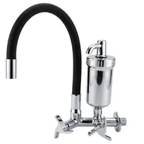 Torneira Cozinha Flexível Parede Preta - FPPT - C97