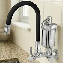 Torneira Cozinha Flexível Parede Preta - FPPT - C65