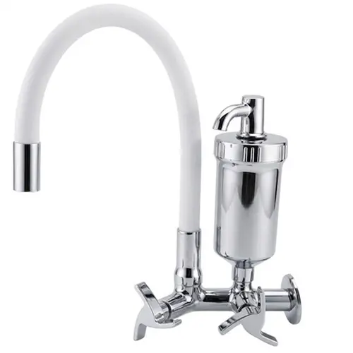 Torneira Cozinha Flexível Parede Branco - FPBR - C97