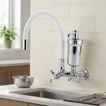 Torneira Cozinha Flexível Parede Branco - FPBR - C97