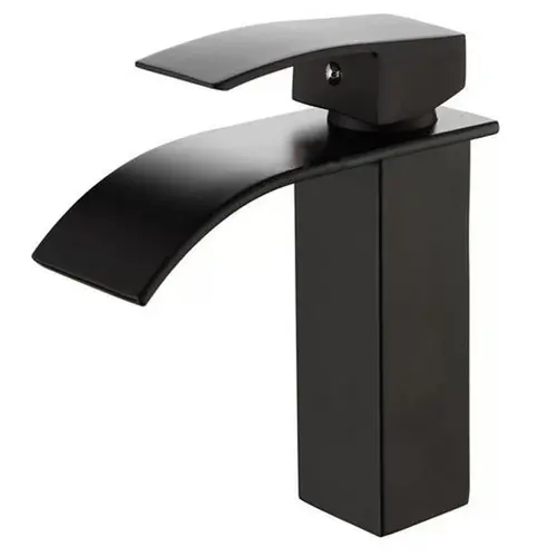 Torneira Monocomando METAL PRETO Cascata Lavatório / Lavabo BLACK - 6019P