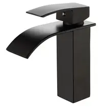 Torneira Monocomando METAL PRETO Cascata Lavatório / Lavabo BLACK - 6019P