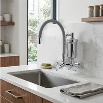 Torneira Cozinha Flexível Parede Cinza - FPCZ C97