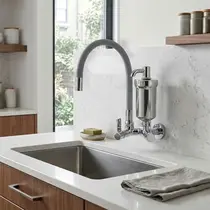 Torneira Cozinha Flexível Parede Cinza - FPCZ C65