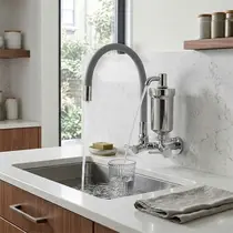 Torneira Cozinha Flexível Parede Cinza - FPCZ C65
