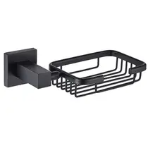 Saboneteira - Porta Sabonete Luxo Metal Preto 7103E