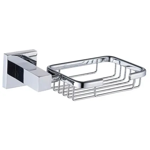 Saboneteira - Porta Sabonete Luxo Metal Cromado 7102E