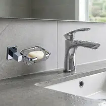Saboneteira - Porta Sabonete Luxo Metal Cromado 7102E