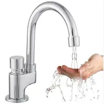 Torneira Automática MESA METAL CROMADO Bica Alta Banheiro e Lavatório - 5100