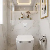 Acabamento para Valvula Hydra LUXO BRANCO - 2602P