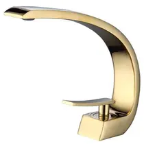 Torneira Banheiro Misturador Monocomando Half Moon Gold - 6018G