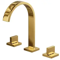 Misturador Lavatório Styllquadra 1/4 Volta, Metal Dourado SD1-6