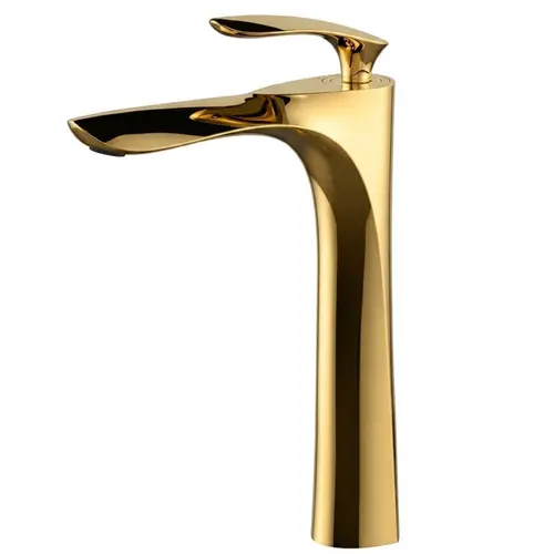 Torneira Misturador Monocomando Banheiro / Lavatório Alta Leaf METAL DOURADO - E11-6