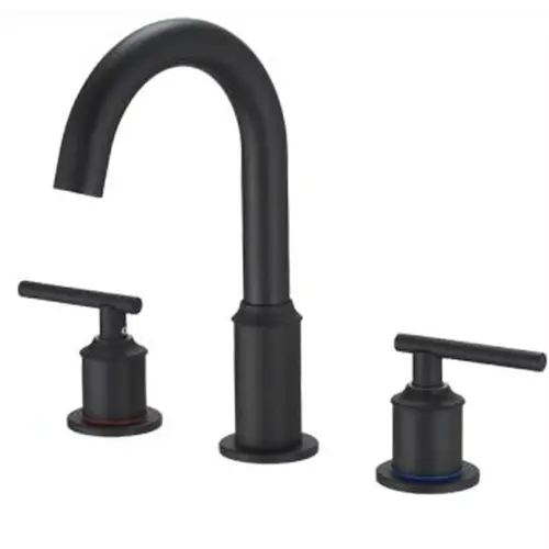 Misturador Lavatório Bica Alta Metal PRETO 1/4 Volta  - S6-2