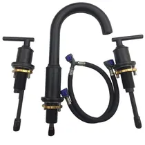 Misturador Lavatório Bica Alta Metal PRETO 1/4 Volta  - S6-2