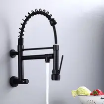 Torneira Cozinha Gourmet Original METAL PRETO 42 Cm PAREDE - D1-2